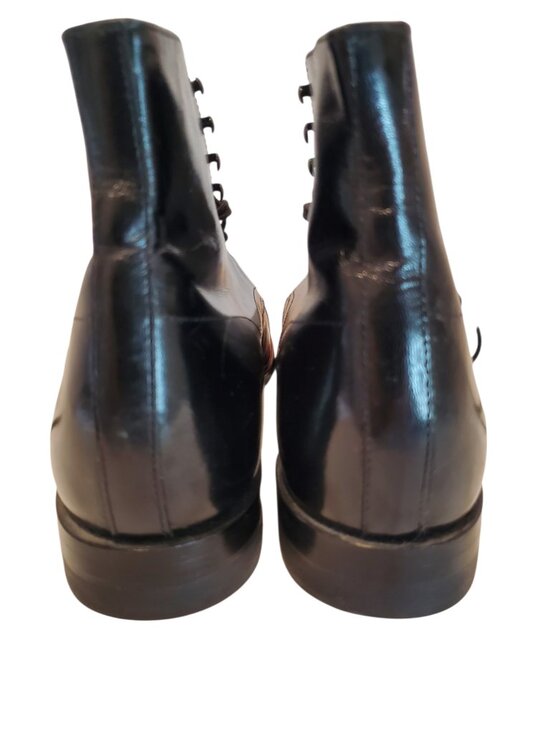 STACY ADAMS SZ 11D Men\'s Madison Cap Toe Kidskin Leather Dress Boot Black main image 8